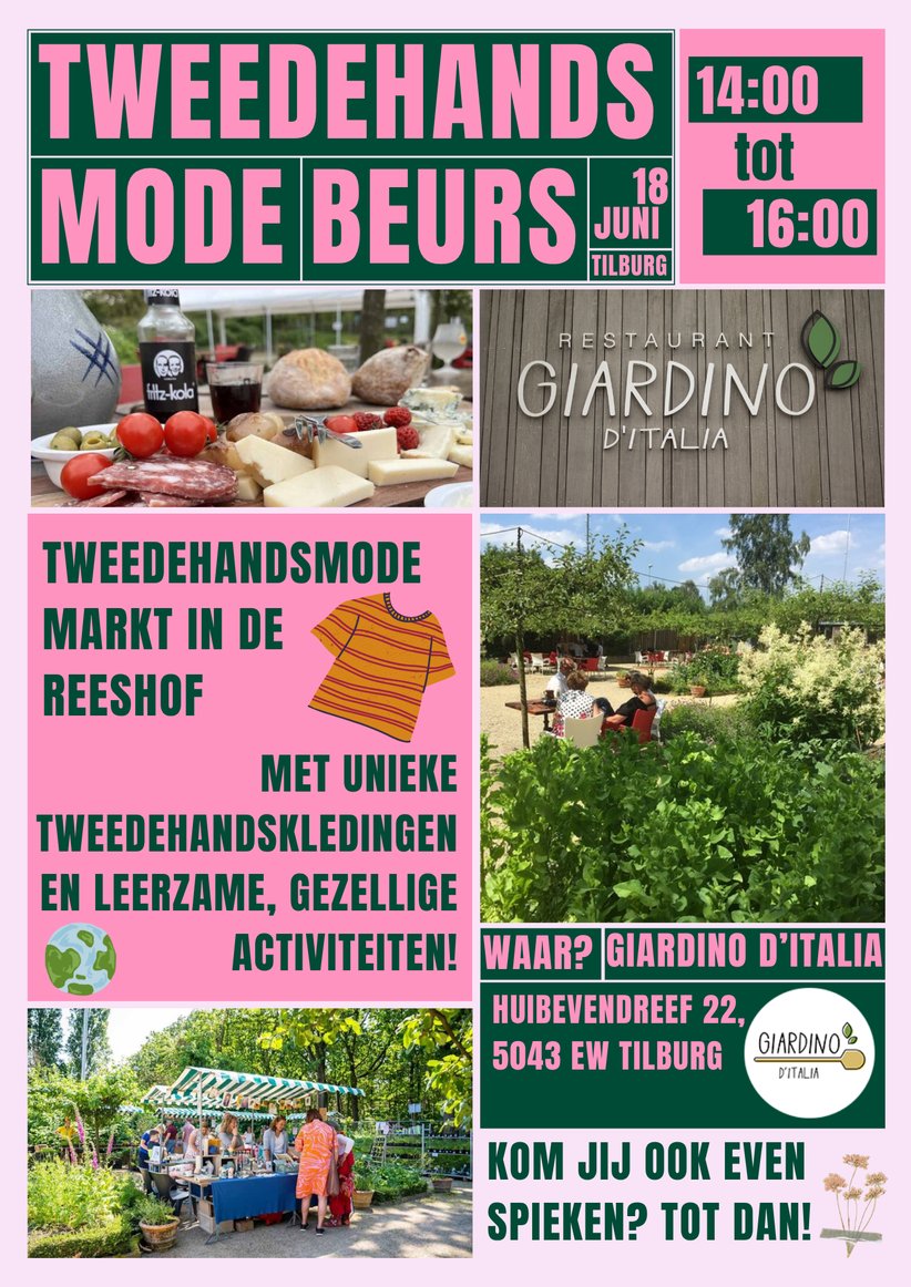 tweedehands beurs giardino flyer
