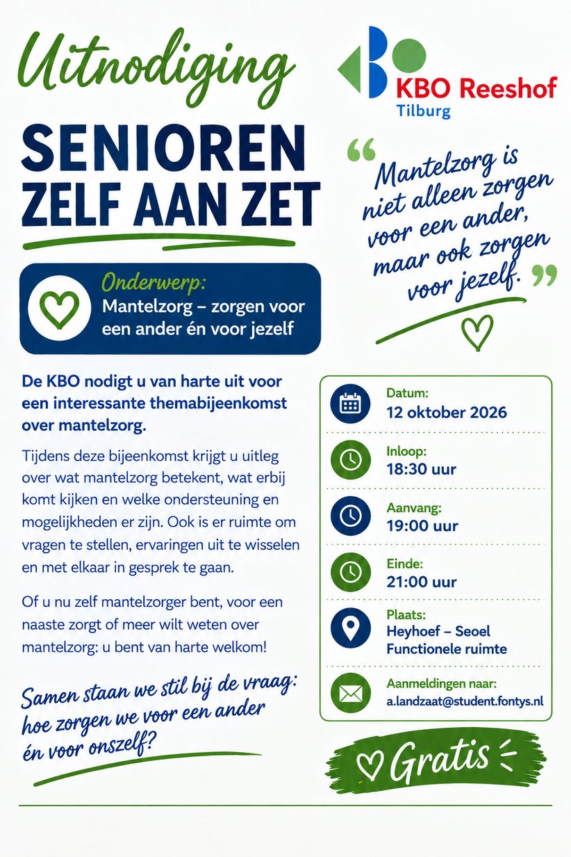uitnodiging senioren aan zet
