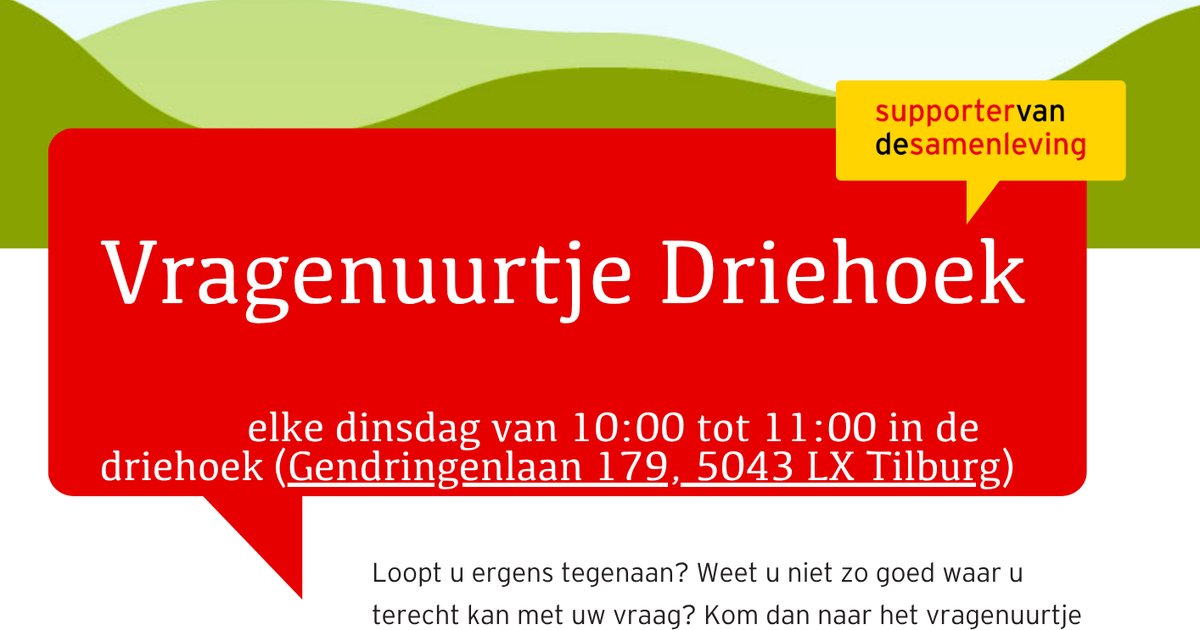 Vragenuurtje Ouderen Driehoek - Reeshofpark